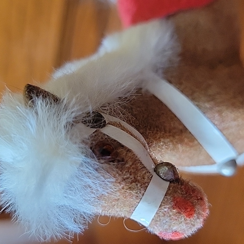 Vintage Flocked Horse - Picture 9 of 11
